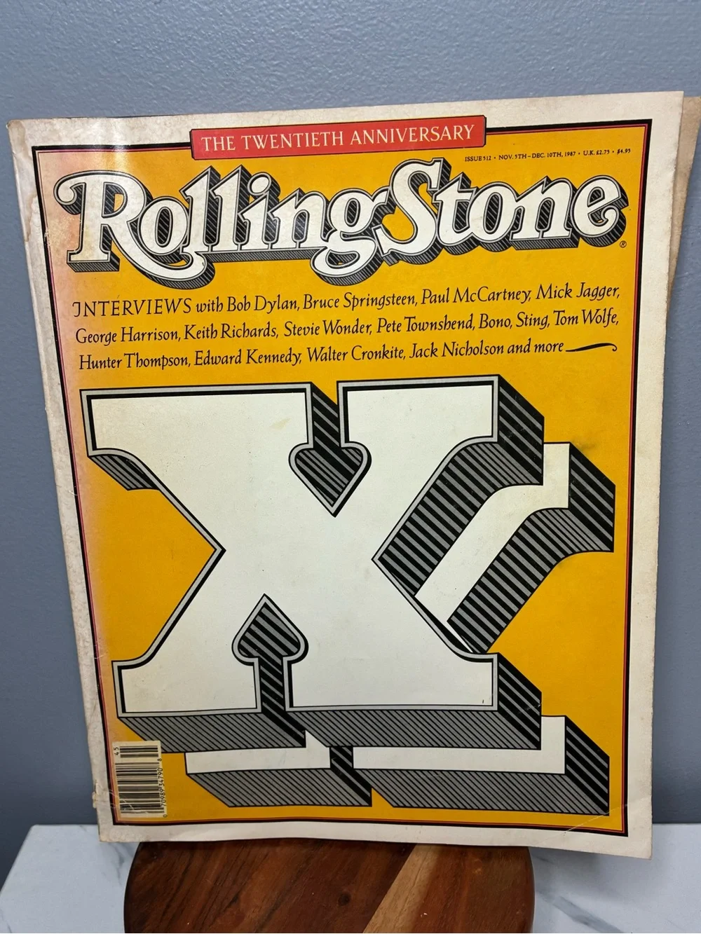 1987 Rolling Stone 20th Anniversary Issue #512 Dylan McCartney Harrison Jagger
